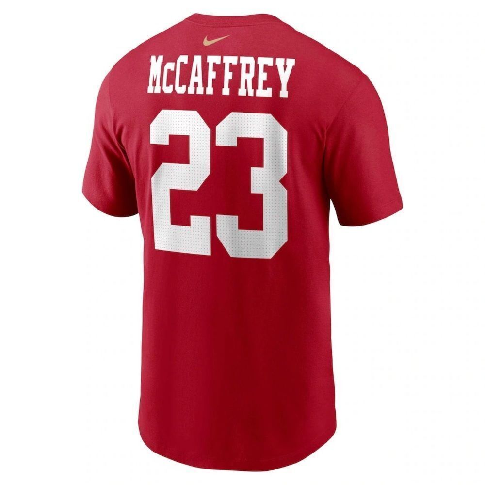 Nike Christian McCaffrey San Francisco 49ers Player T-Shirt red XXL NWT‎